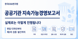 공공기관 지속가능경영보고서 컨설팅-편집디자인 및 제3자 검증